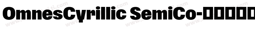 OmnesCyrillic SemiCo字体转换